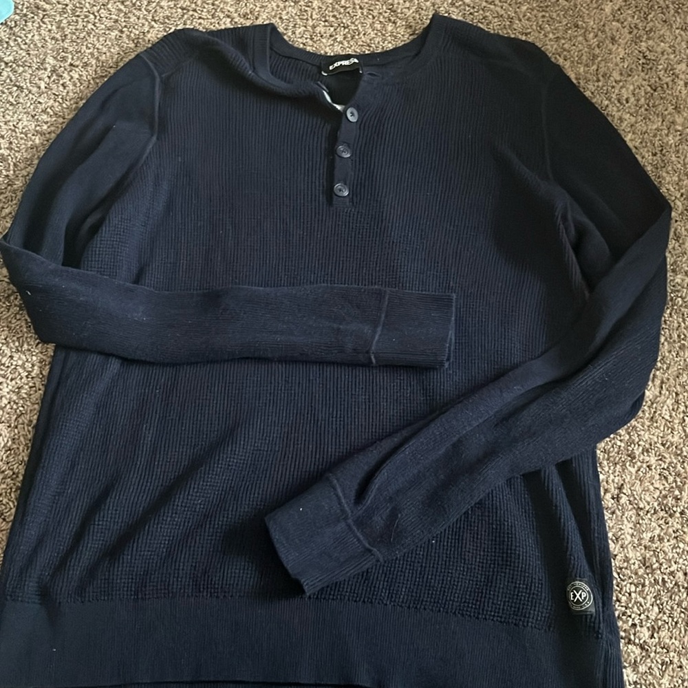 Express Button Up Sweater - image 1